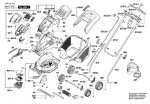 Bosch 3 600 H81 871 ROTAK 43 LI Lawnmower Spare Parts